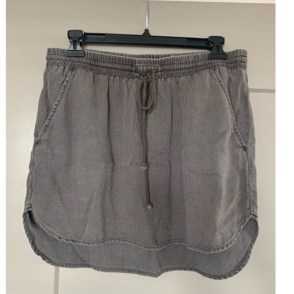 Cloth & Stone Gray Mini Skirt